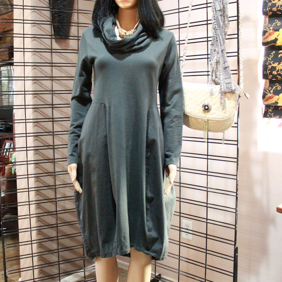 Saga Dresses & Skirts - Cowl Neck Bubble Dress